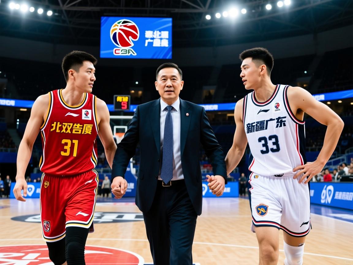 CBA：北京双雄告负，广厦广东领跑！东北德比将上演，新疆换帅欲止颓  第4张